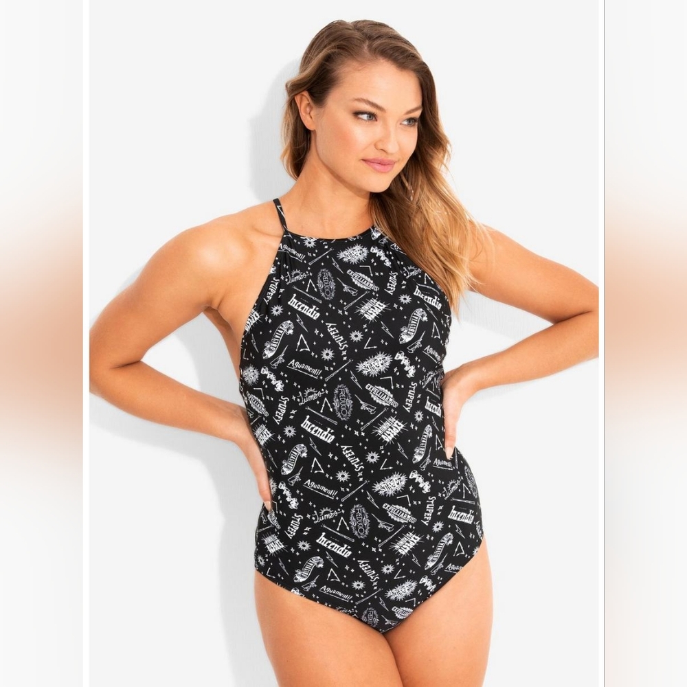 Hot Topic Harry Potter Spells Swimsuit